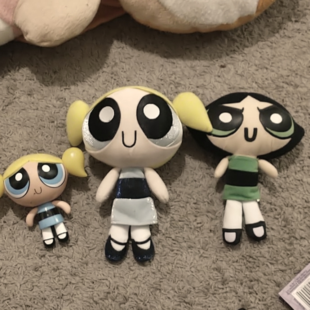 Vintage Powerpuff girls Buttercup and Bubbles